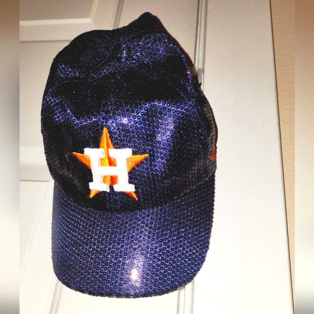Womens Houston Astros Sequin Cap